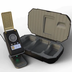 Star Trek: The Original Series Bluetooth Communicator - 55th Anniversary Limited Edition 10 Star Trek: The Original Series Bluetooth Communicator - 55th Anniversary Limited Edition -T-shirt Store 0011 Comm 2021 and display case on right OPEN25x25cpx