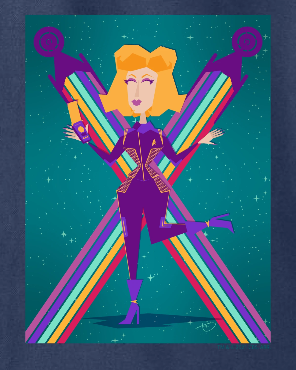 Star Trek Artist Spotlight: Rob DeHart The Fiercest Frontier Tote Bag 4 Star Trek Artist Spotlight: Rob DeHart The Fiercest Frontier Tote Bag - Image 2