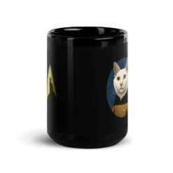 Star Trek: The Next Generation Data Cat Portrait Black Mug -T-shirt Store DataCatPortrait view 15oz Black 1