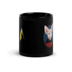Star Trek: The Next Generation Picard Cat Portrait Black Mug -T-shirt Store PicardCatPortrait view 11oz Black 1