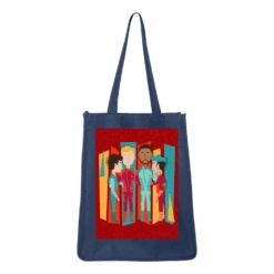 Star Trek Artist Spotlight: Rob DeHart Found Families Tote Bag -T-shirt Store Q125400 ST004 NAV 1