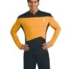 Star Trek: The Next Generation Deluxe Gold Shirt Operations Uniform