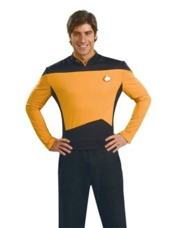 Star Trek: The Next Generation Deluxe Gold Shirt Operations Uniform