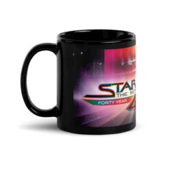 Star Trek: The Motion Picture 40th Anniversary U.S.S. Enterprise Black Mug -T-shirt Store ST 40th Left 11oz Black