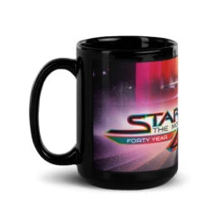 Star Trek: The Motion Picture 40th Anniversary U.S.S. Enterprise Black Mug -T-shirt Store ST 40th Left 15oz Black