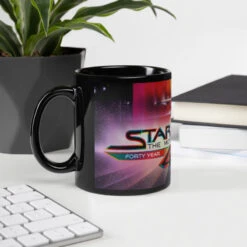 Star Trek: The Motion Picture 40th Anniversary U.S.S. Enterprise Black Mug -T-shirt Store ST 40th Lifestyle 1 Lifestyle 11oz Black