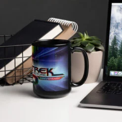 Star Trek: The Motion Picture 40th Anniversary U.S.S. Enterprise Black Mug -T-shirt Store ST 40th Lifestyle 2 Lifestyle 15oz Black