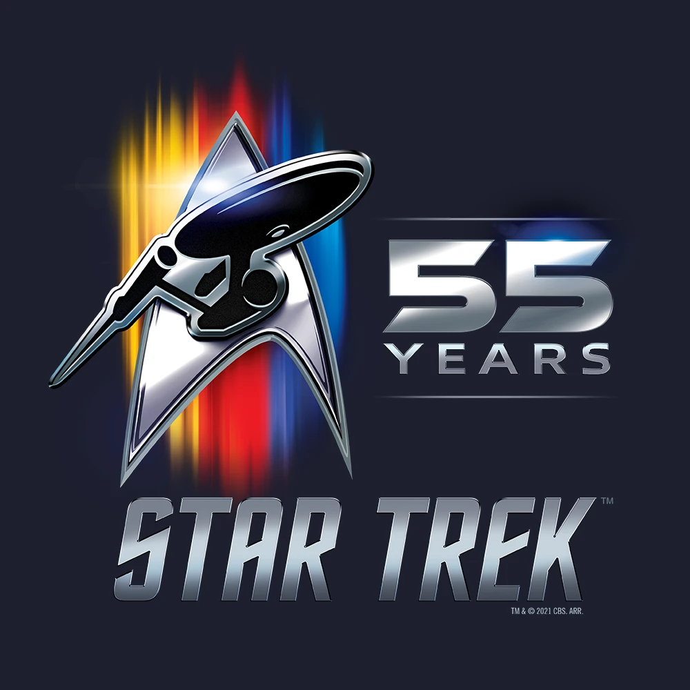 Star Trek 55th Anniversary Adult Short Sleeve T-Shirt 4 Star Trek 55th Anniversary Adult Short Sleeve T-Shirt - Image 2