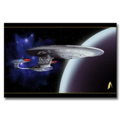 Star Trek: The Next Generation Space Cat Gallery Wrapped Canvas -T-shirt Store ST Cats Canvas space cats RO 1