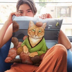 Star Trek: The Original Series Tribble Cat Pillow - 16" X 16"
