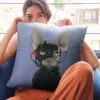Star Trek: The Next Generation Borg Cat Pillow - 16" X 16" -T-shirt Store ST Cats Pillow RO 2 borg cat