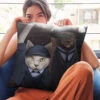 Star Trek: The Next Generation Detective Cats Pillow - 16" X 16" -T-shirt Store ST Cats Pillow RO 2 detective cats