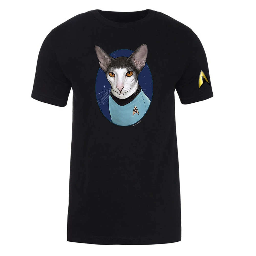 Star Trek: The Original Series Spock Cat Portrait Short Sleeve T-Shirt 3 Star Trek: The Original Series Spock Cat Portrait Short Sleeve T-Shirt