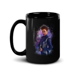 Star Trek: Discovery Burnham Black Mug -T-shirt Store ST D BURNHAMH 15oz Black Mug Mockup Left