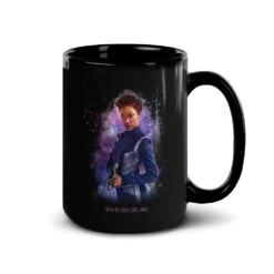 Star Trek: Discovery Burnham Black Mug -T-shirt Store ST D BURNHAMH 15oz Black Mug Mockup Right