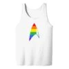 Star Trek: Discovery Pride Delta Adult Tank Top -T-shirt Store ST D PRIDED Adult Tank Top Mockup White