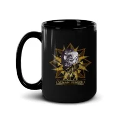 Star Trek: Discovery Remain Klingon Black Mug -T-shirt Store ST D RKH 15oz Black Mug Mockup Left