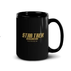 Star Trek: Discovery Remain Klingon Black Mug -T-shirt Store ST D RKH 15oz Black Mug Mockup Right