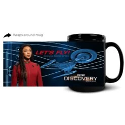 Star Trek: Discovery Sonequa Martin-Green "Let's Fly" Black Mug