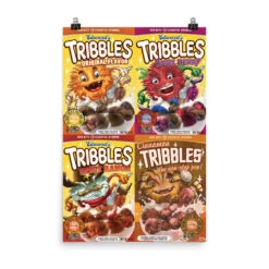 Star Trek: Discovery Tribbles Box Collage Premium Satin Poster