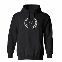 Star Trek: Discovery UFP Flag Fleece Hooded Sweatshirt -T-shirt Store ST D UFP HS 100002 BLACK MF
