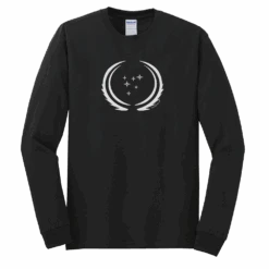 Star Trek: Discovery UFP Flag Adult Long Sleeve T-Shirt 9 Star Trek: Discovery UFP Flag Adult Long Sleeve T-Shirt -T-shirt Store ST D UFP LST 100004 BLACK MF