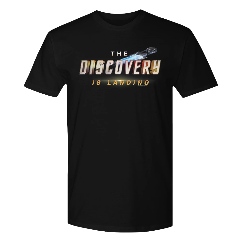 Star Trek: Discovery The Discovery Is Landing Adult Short Sleeve T-Shirt 3 Star Trek: Discovery The Discovery Is Landing Adult Short Sleeve T-Shirt