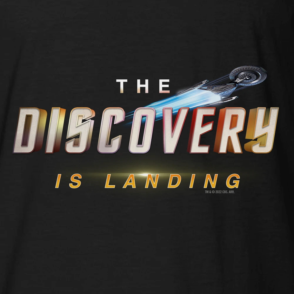 Star Trek: Discovery The Discovery Is Landing Adult Short Sleeve T-Shirt 4 Star Trek: Discovery The Discovery Is Landing Adult Short Sleeve T-Shirt - Image 2