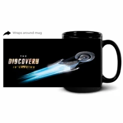 Star Trek: Discovery The Discovery Is Landing Black Mug 12 Star Trek: Discovery The Discovery Is Landing Black Mug -T-shirt Store ST DISC 70 100085 15 WRAP MF