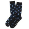 Star Trek Blue Delta Shield Black Men's Socks -T-shirt Store ST DS BL SC 1