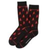 Star Trek Red Delta Shield Black Men's Socks 1 Star Trek Red Delta Shield Black Men's Socks -T-shirt Store ST DS RD SC 1