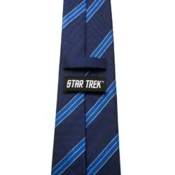 Star Trek Enterprise Flight Blue Stripe Men's Tie 13 Star Trek Enterprise Flight Blue Stripe Men's Tie -T-shirt Store ST ENTFL BL TR 1