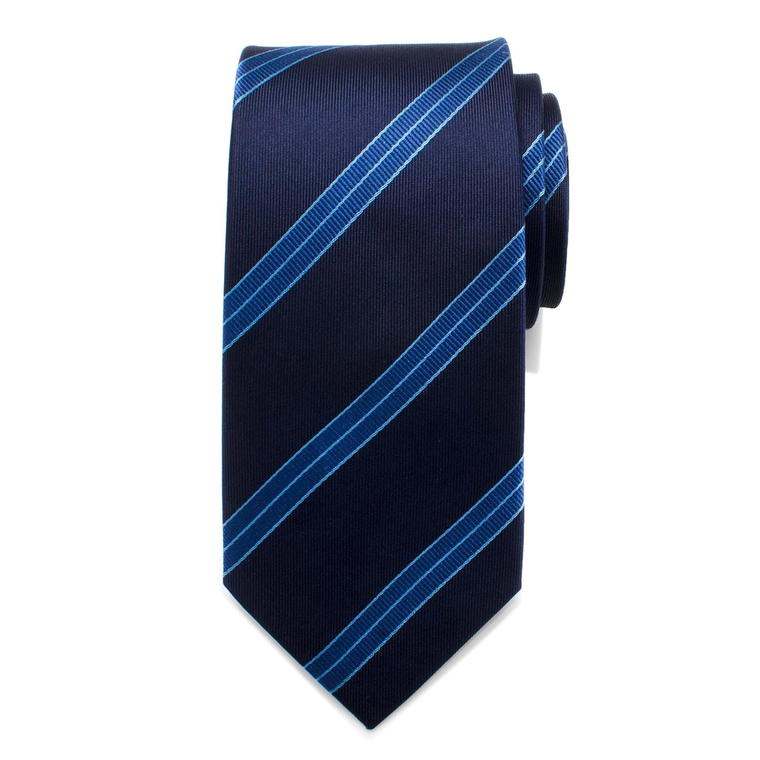 Star Trek Enterprise Flight Blue Stripe Men's Tie 6 Star Trek Enterprise Flight Blue Stripe Men's Tie - Image 4