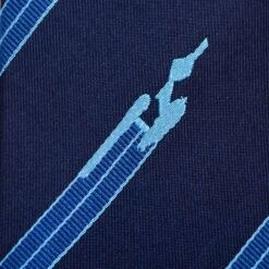 Star Trek Enterprise Flight Blue Stripe Men's Tie 11 Star Trek Enterprise Flight Blue Stripe Men's Tie -T-shirt Store ST ENTFL BL TR 3