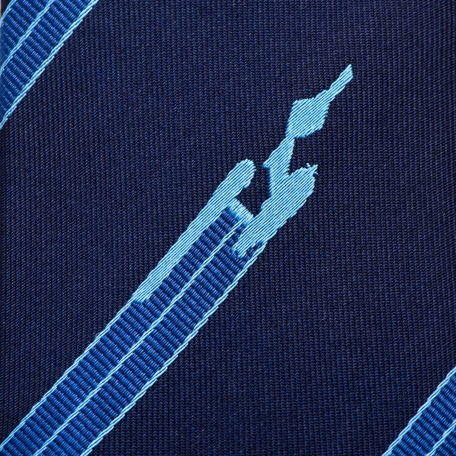 Star Trek Enterprise Flight Blue Stripe Men's Tie 5 Star Trek Enterprise Flight Blue Stripe Men's Tie - Image 3