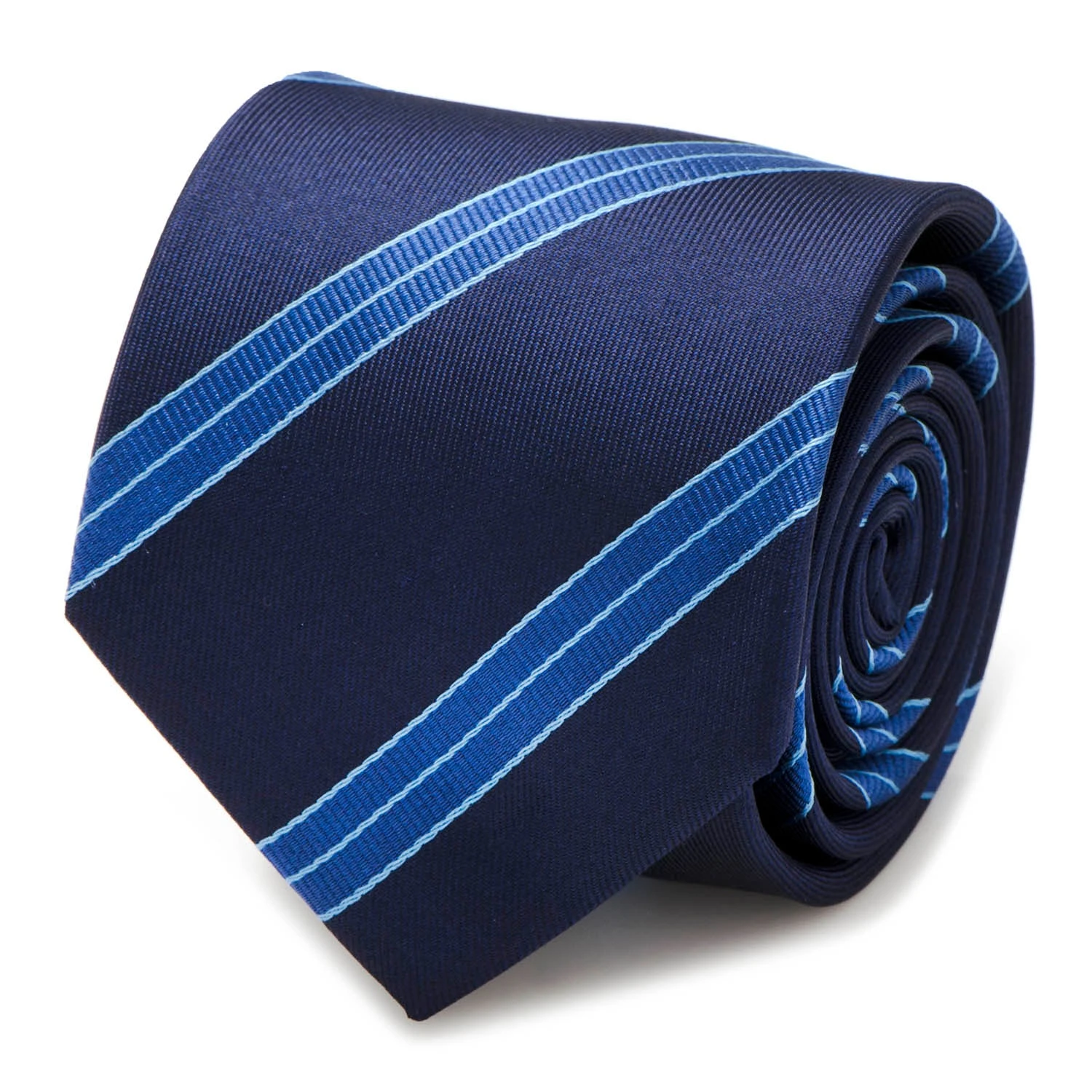 Star Trek Enterprise Flight Blue Stripe Men's Tie 3 Star Trek Enterprise Flight Blue Stripe Men's Tie
