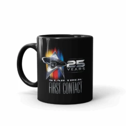 Star Trek: First Contact 25th Anniversary Black Mug -T-shirt Store ST FC 25A BM 100085 11 LF MF