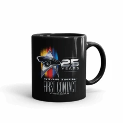 Star Trek: First Contact 25th Anniversary Black Mug -T-shirt Store ST FC 25A BM 100085 11 RT MF