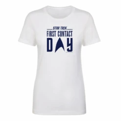 Star Trek: First Contact Day Blue Logo Women's Short Sleeve T-Shirt