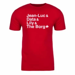 Star Trek: First Contact Names Adult Short Sleeve T-Shirt -T-shirt Store ST FC D2 100011 Adult ShortSleeve Tshirt Red MF