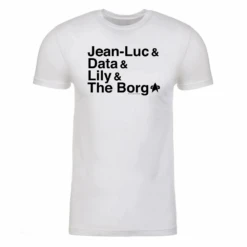 Star Trek: First Contact Names Adult Short Sleeve T-Shirt -T-shirt Store ST FC D2 100011 Adult ShortSleeve Tshirt White MF