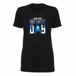 Star Trek: First Contact Nebula Logo Women's Short Sleeve T-Shirt -T-shirt Store ST FC NLOGO 100012 Womens ShortSleeve Tshirt Black MF 9eff9d17 8784 4c8c aa2e ae04a8aa9fb9