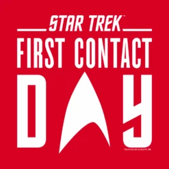 Star Trek: First Contact White Logo Fleece Crewneck Sweatshirt -T-shirt Store ST FC WLOGO 100138 Crewneck Sweatshirt RO