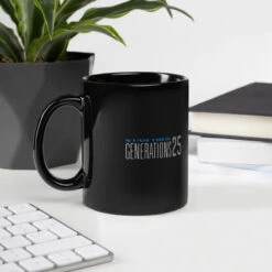 Star Trek: Generations 25 Logo Black Mug