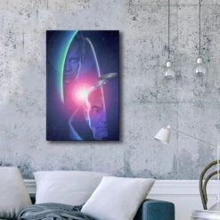 Star Trek: Generations Kirk & Picard Gallery Wrapped Canvas