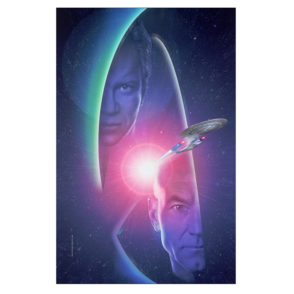 Star Trek: Generations Kirk & Picard Sherpa Blanket 4 Star Trek: Generations Kirk & Picard Sherpa Blanket - Image 2