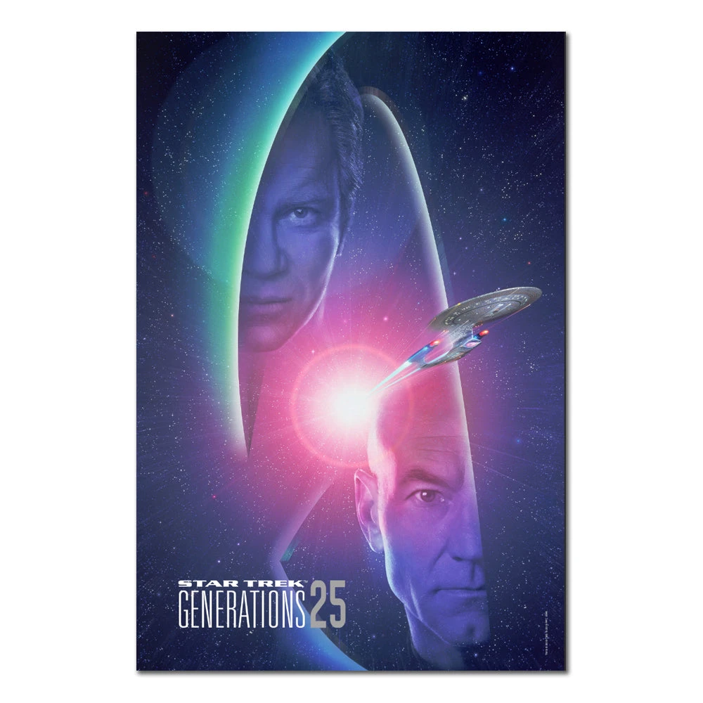 Star Trek: Generations Kirk & Picard 25 Premium Satin Poster 16" X 24" 4 Star Trek: Generations Kirk & Picard 25 Premium Satin Poster 16" X 24" - Image 2