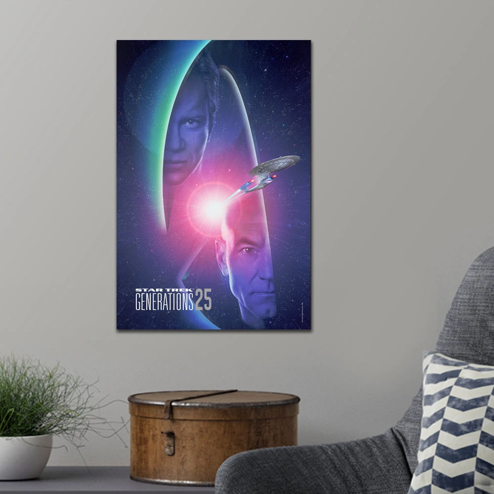 Star Trek: Generations Kirk & Picard 25 Premium Satin Poster 16" X 24" 3 Star Trek: Generations Kirk & Picard 25 Premium Satin Poster 16" X 24"