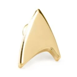 Star Trek Gold Delta Shield Lapel Pin -T-shirt Store ST GDS LP