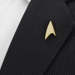Star Trek Gold Delta Shield Lapel Pin -T-shirt Store ST GDS LP 4
